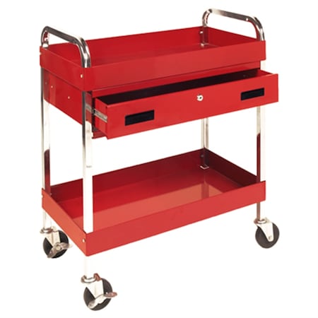 Performance Tool Two Shelf Utility Cart w/Drawe W54004